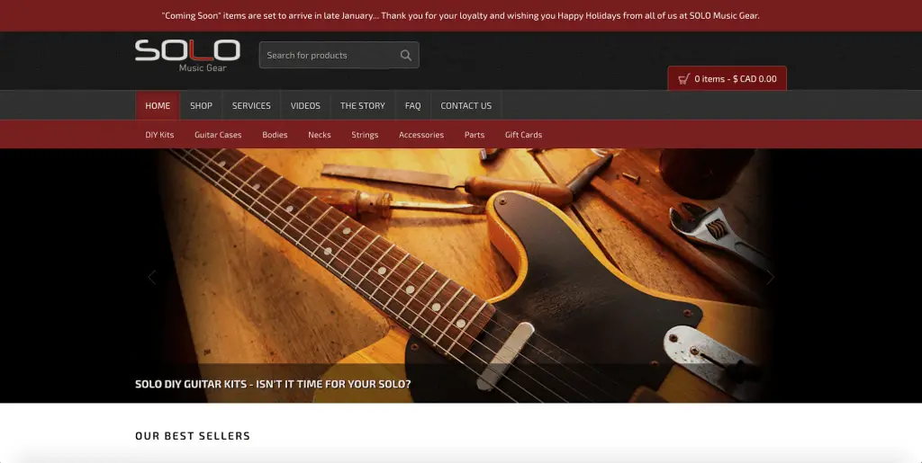 solomusicgear website