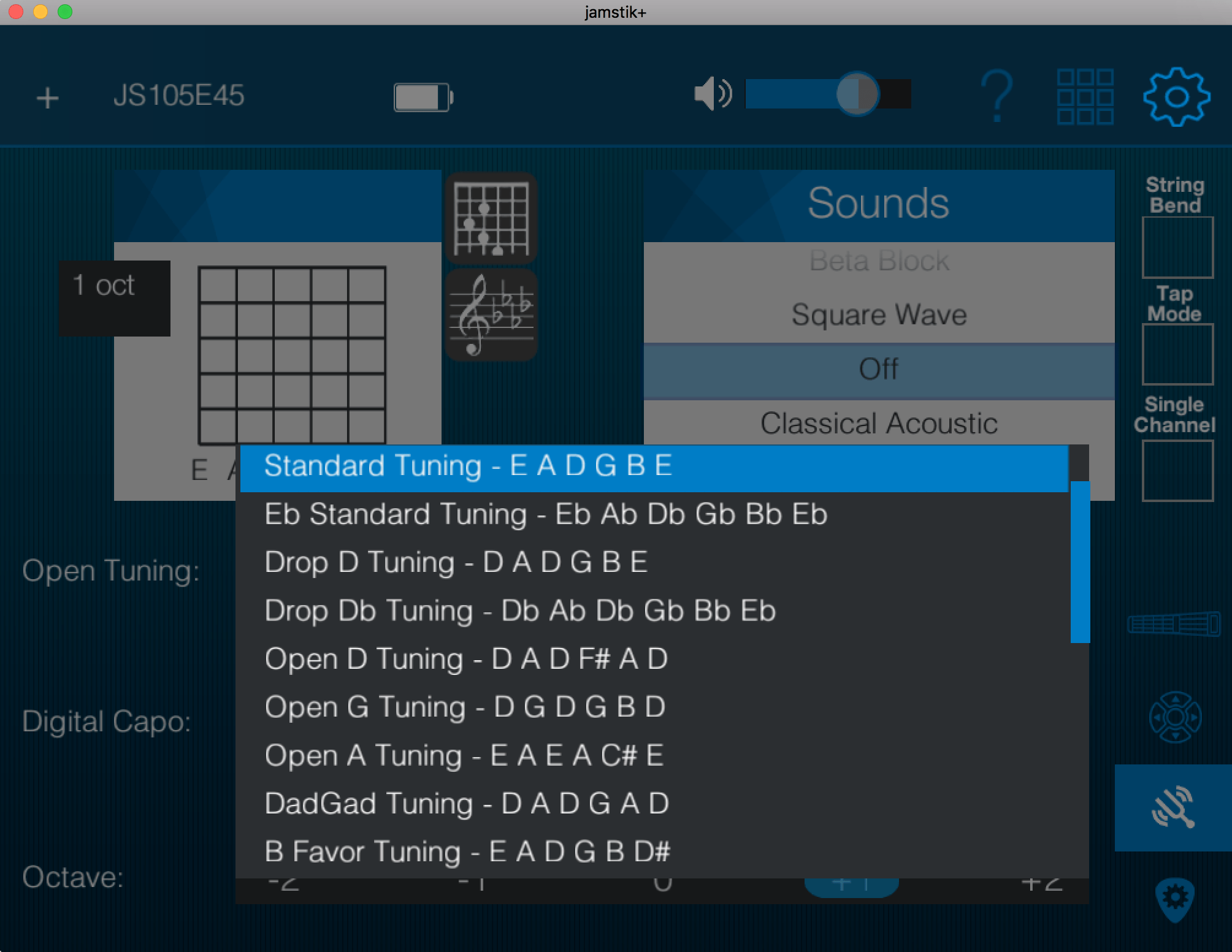 tuning section