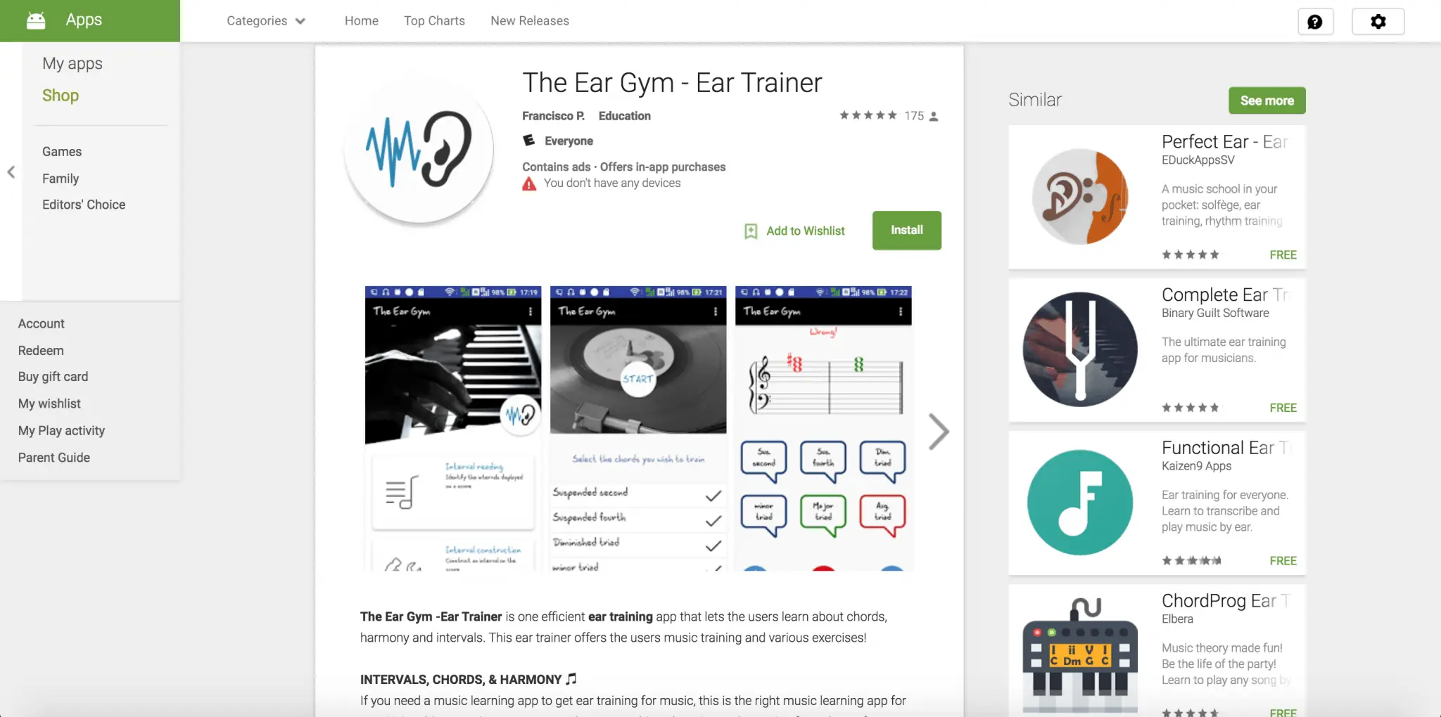 guitar ear trainer app